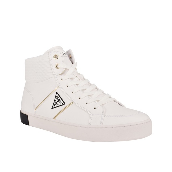 New GUESS Penzo High-Top Sneakers SZ 11 - Picture 1 of 8